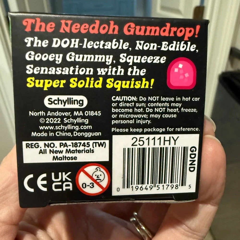 Schylling NeeDoh Gumdrop Blue Squishy Toy TIKTOK fav! - Picture 5 of 5